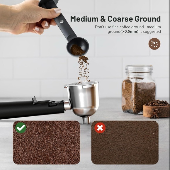 Coffee Machine, 3.5 Bar Espresso Cappuccino Machine, 800W with Milk Frother - Picture 5 of 7